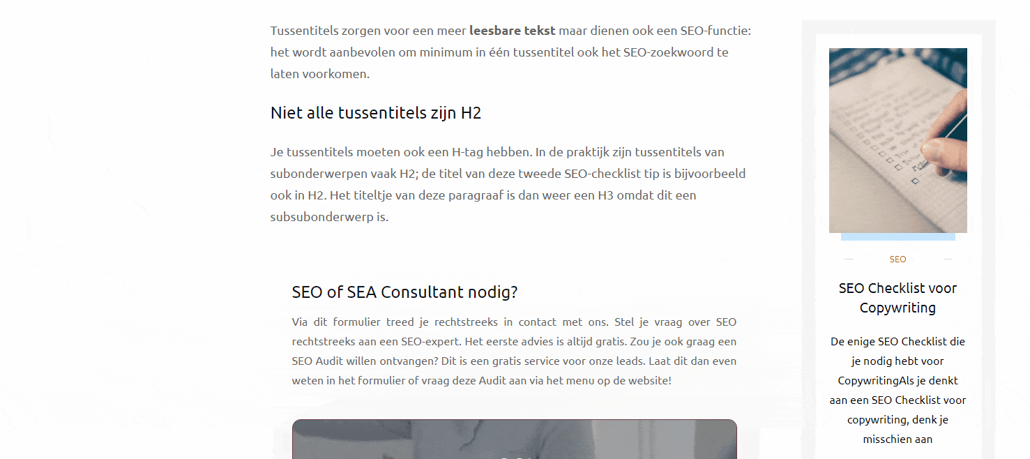 SEO Checklist voor Copywriting-SEO-Varamedia