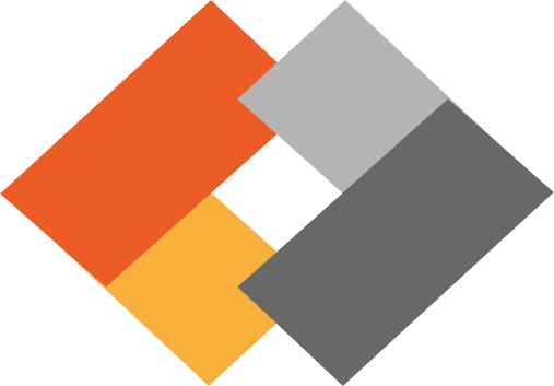 Logo van Varamedia bestaande uit vier gekleurde ruiten