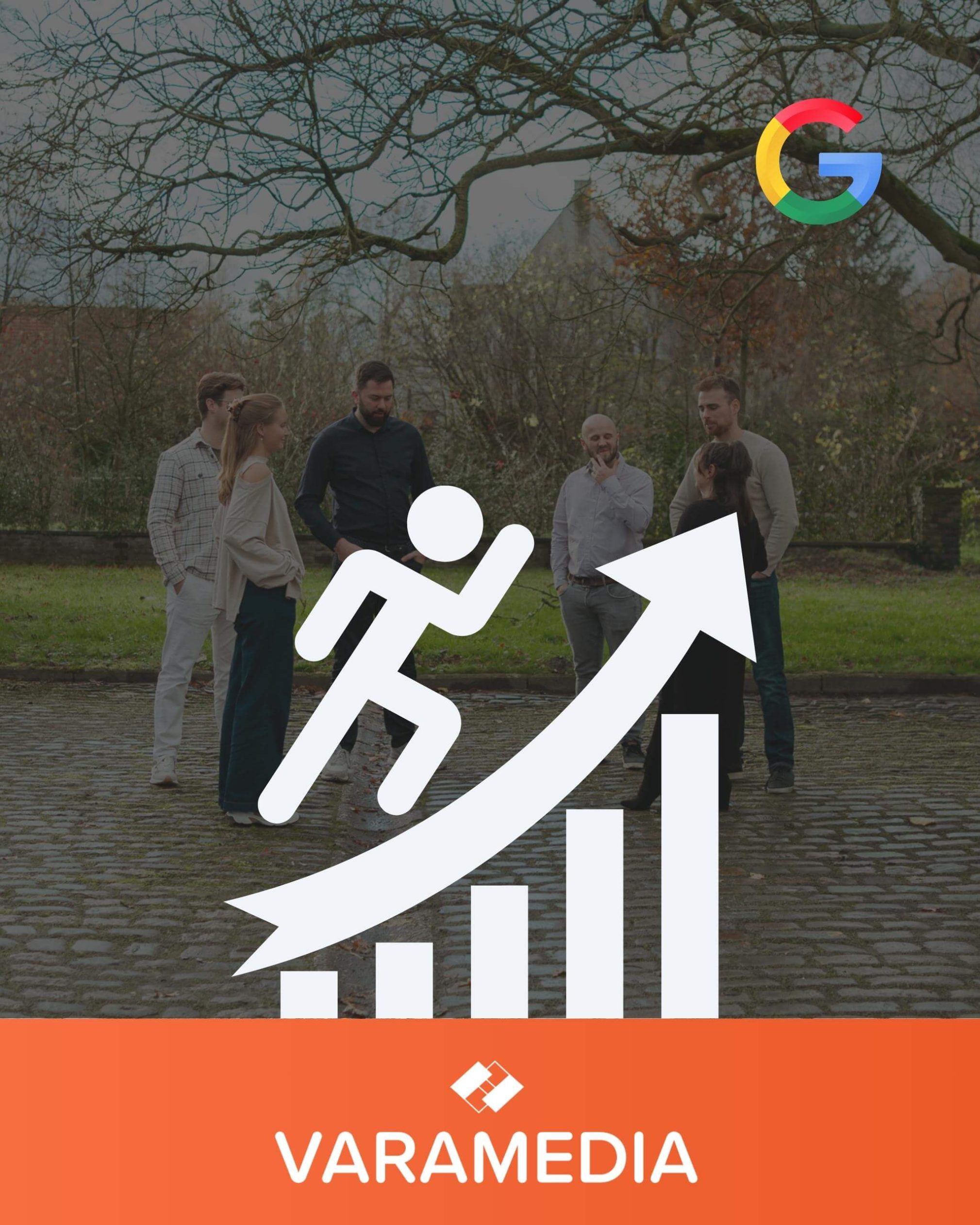 bovenaan in google