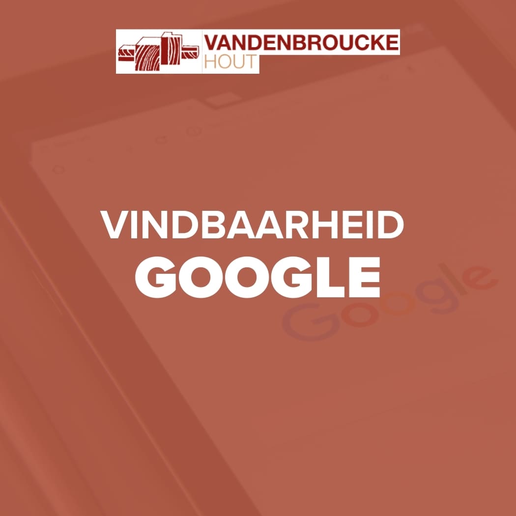 Vandenbroucke Hout vindbaarheid Google campagne banner met smartphone